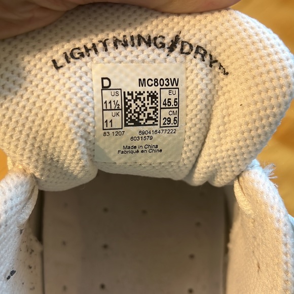 🛍️New Balance⚡️803 white leather sneakers Men’s US 11.5D - Picture 6 of 7